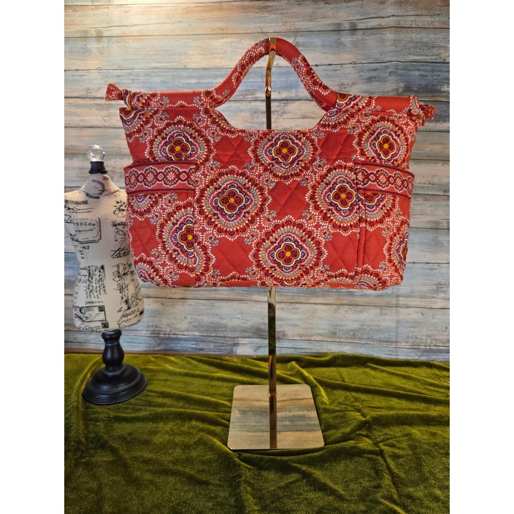 Vera Bradley Paprika Quilted Retired "Paprika"  Handbag NWOT Grannycore Y2K